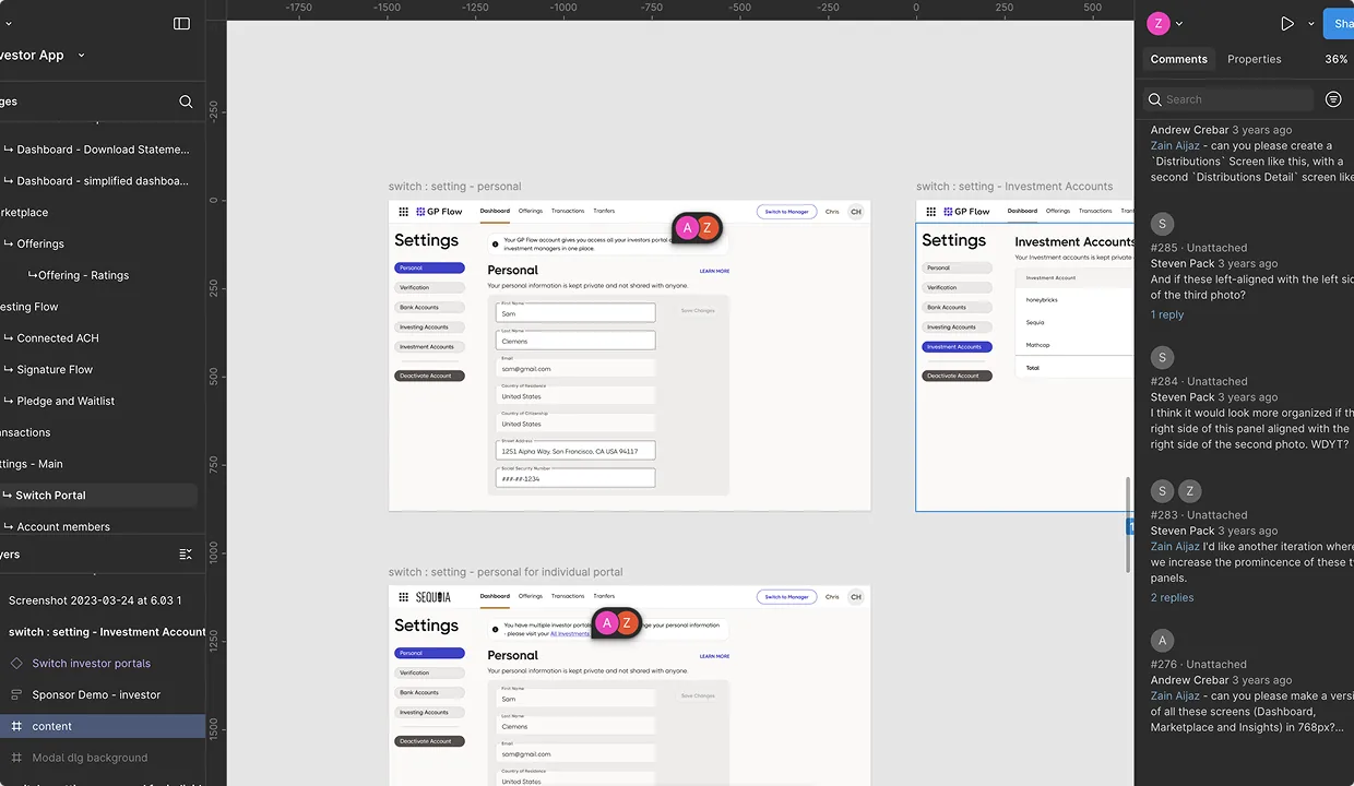 HoneyBricks design + frontend collaboration, the reusable component system and role-based product shell that carried the product from Figma to production React