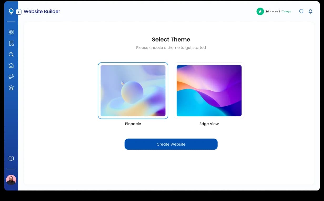 Mashvisor agent website builder, stepper flow with live preview and portfolio sync from the user's Mashvisor account
