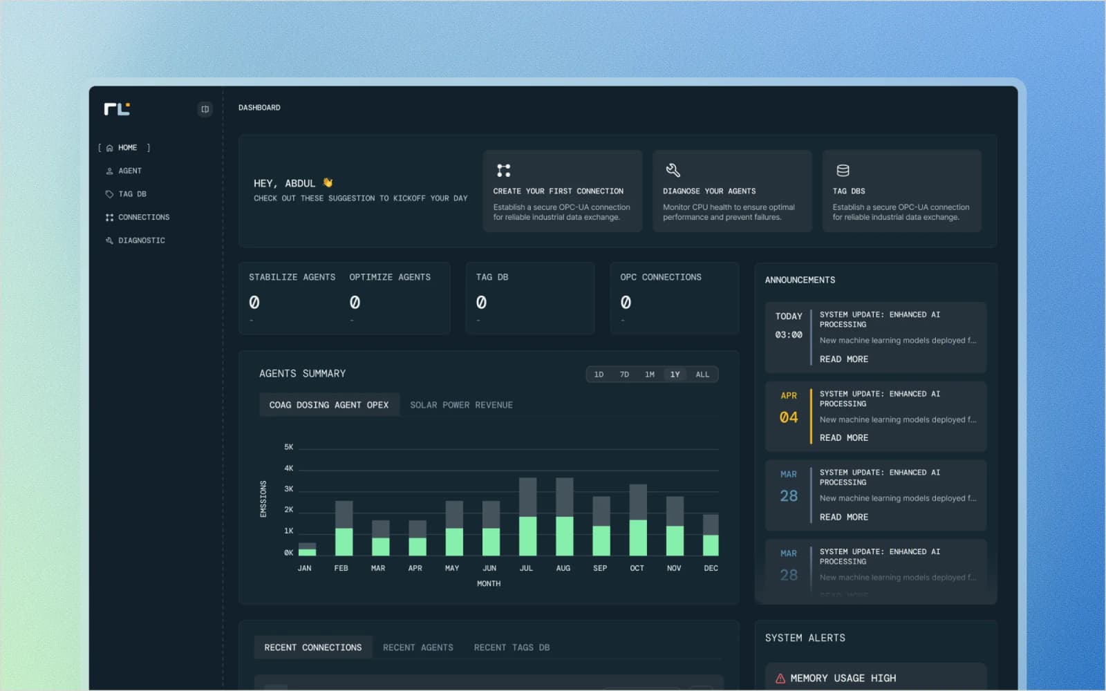 RLCore. Safety Constraints wizard with red/yellow/grey engineering-limit zones