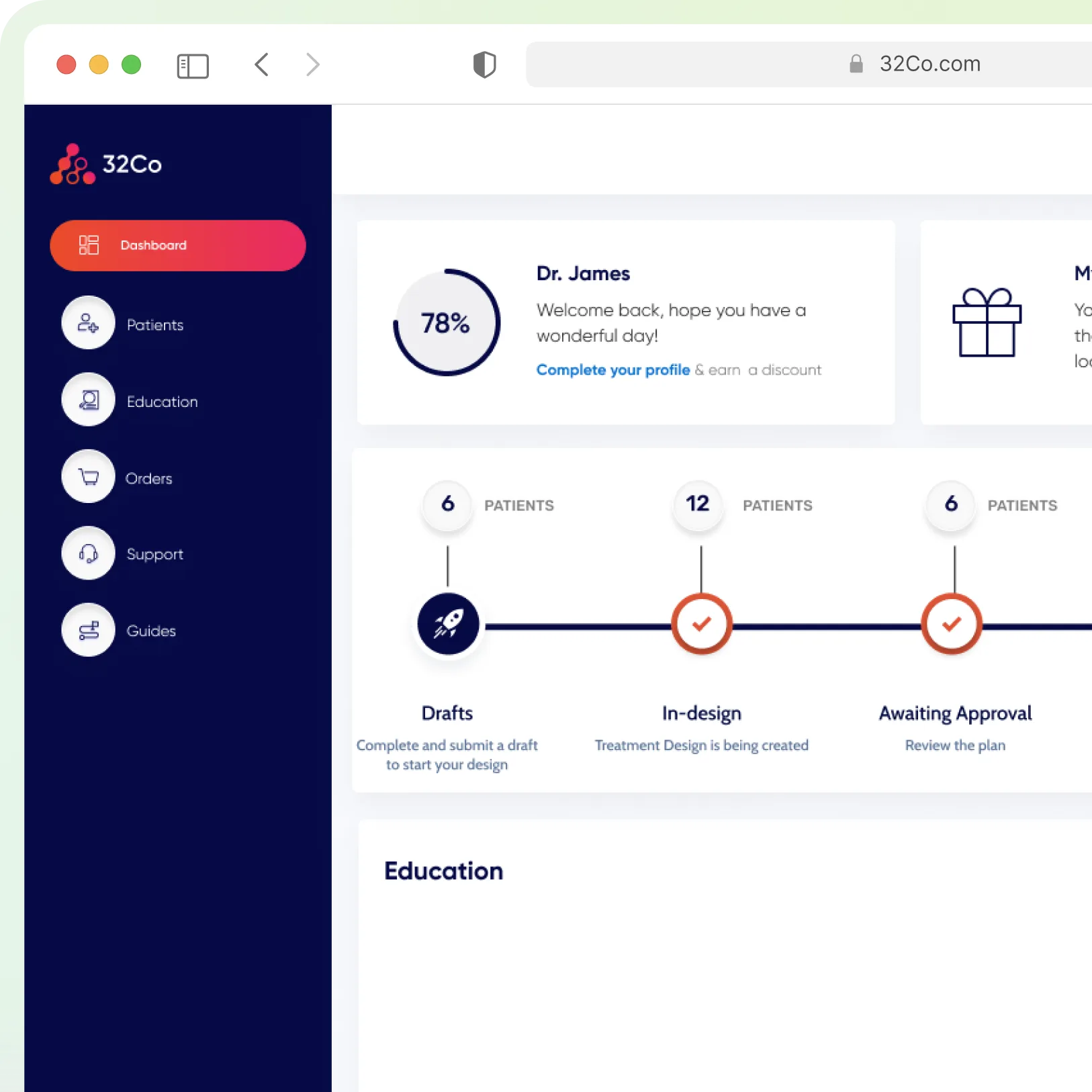 32co. UK dental health-tech SaaS