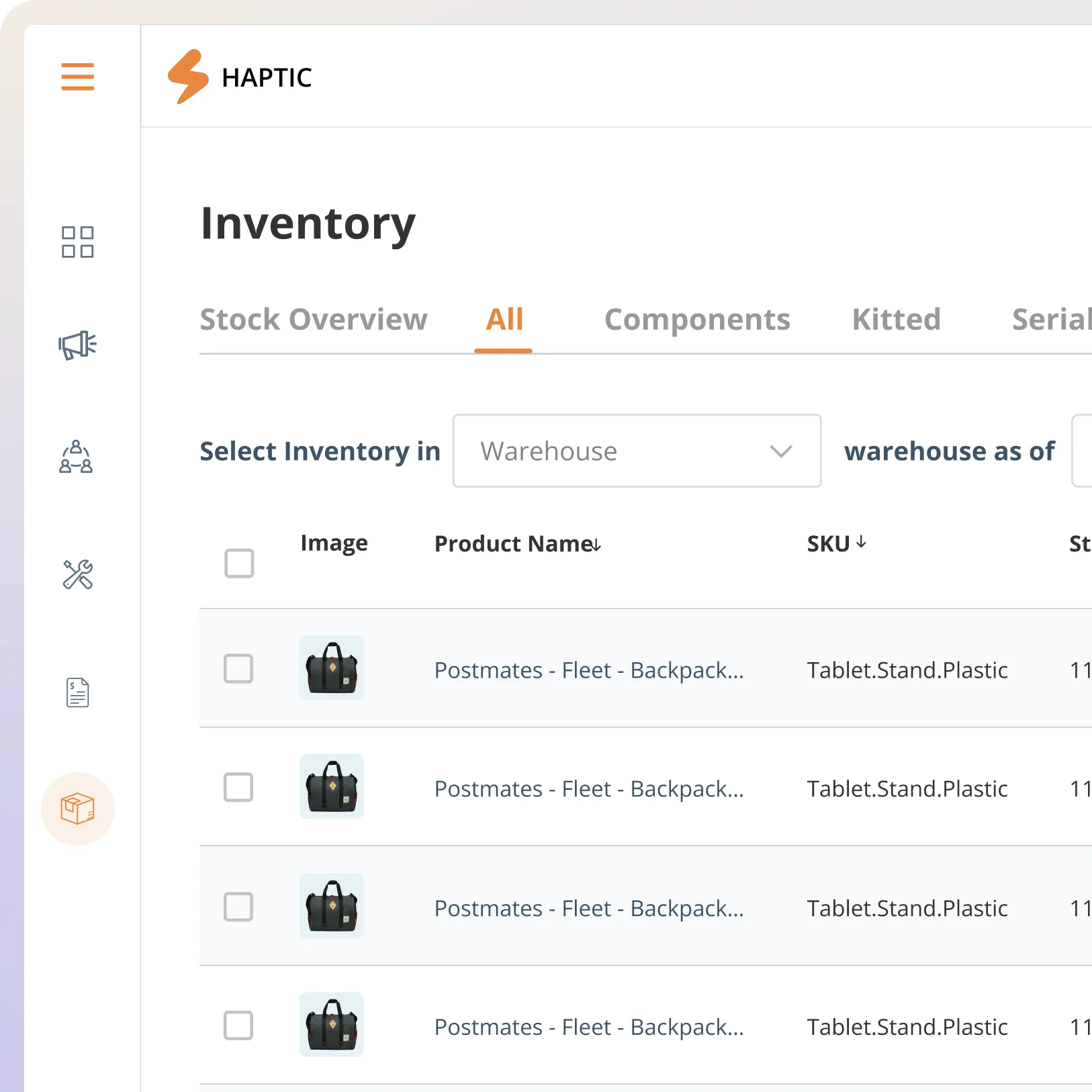 Haptic / Bluemark. B2B logistics SaaS