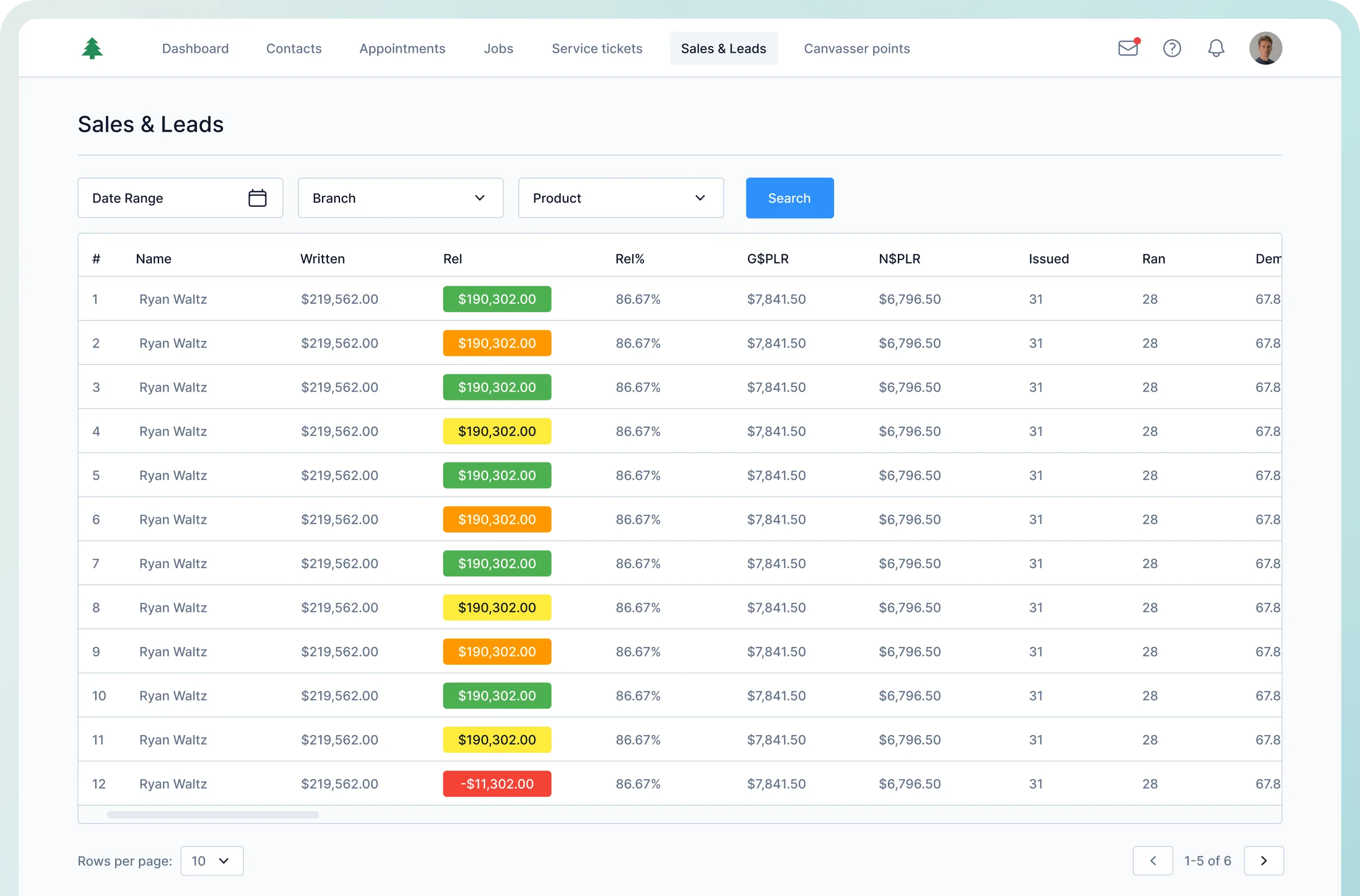 Midtown, internal CRM, designed and engineered